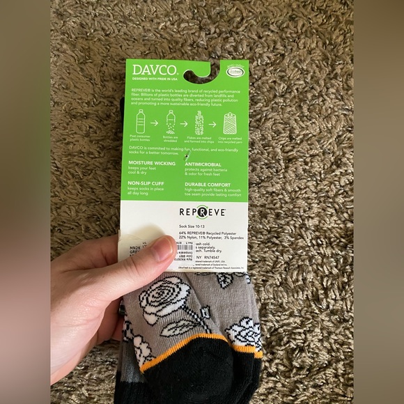 Davco Mens Sport Crew Socks - Picture 2 of 2